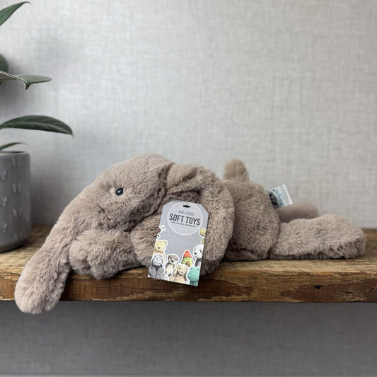 Jellycat Smudge Elephant Medium - Medium Floppy Elephant Beanie - First Release