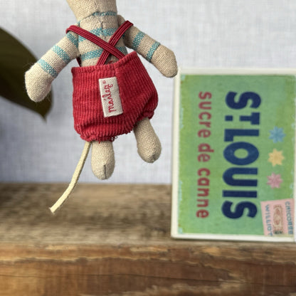 Maileg Little Brother Christmas Mouse 2012 Retired Little Mouse Louis Matchbox