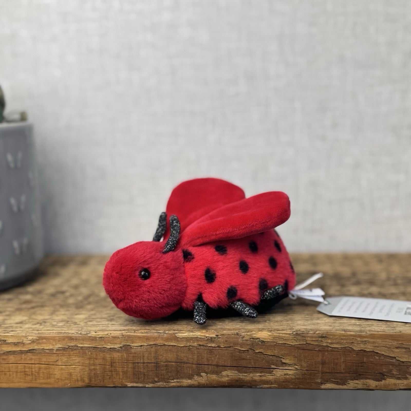 Jellycat Loulou Love Bug - Mini Ladybird Soft Toy Beanie Plush Small Red Bug 5"