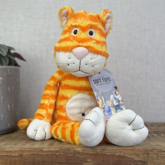 Eden Project Sniff The Cat - Ginger Kitten With Whiskers  (Jellycat Collab) 14”