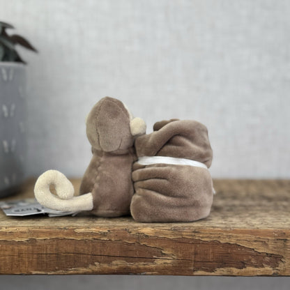 Jellycat My First Monkey Soother - Monkey Comforter Toy (no Box) Brown Velour 8”