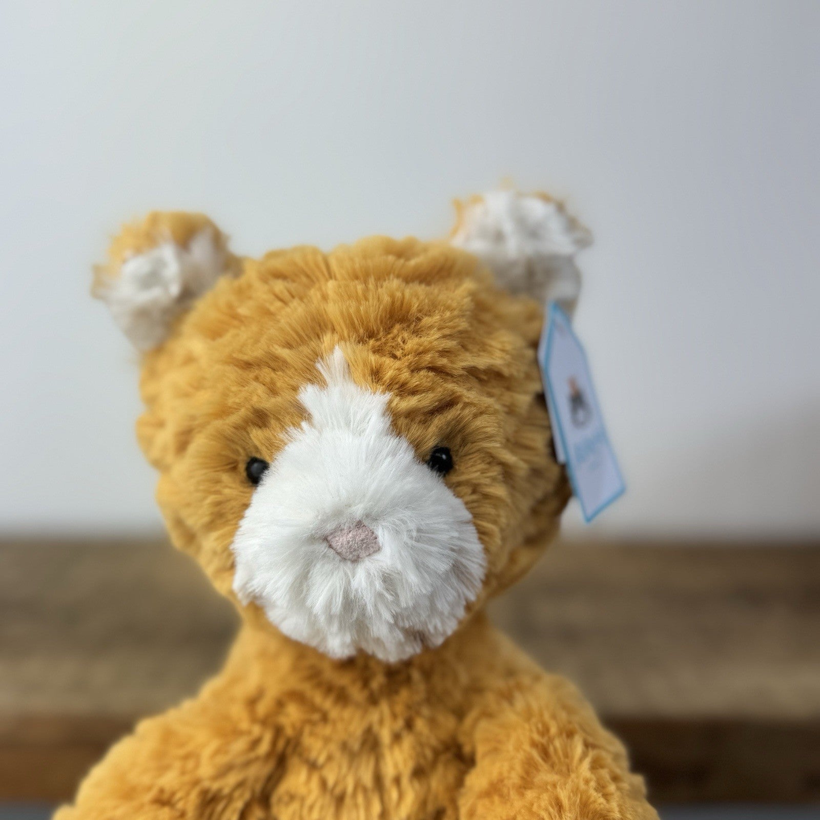 Jellycat Fuddlewuddle Ginger Kitty - Orange Cat Soft Toy Beanie 8"