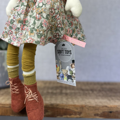 Moulin Rory - Les Rosalies Marjolaine Rag Doll - Scandinavian Doll Soft Toy 16”