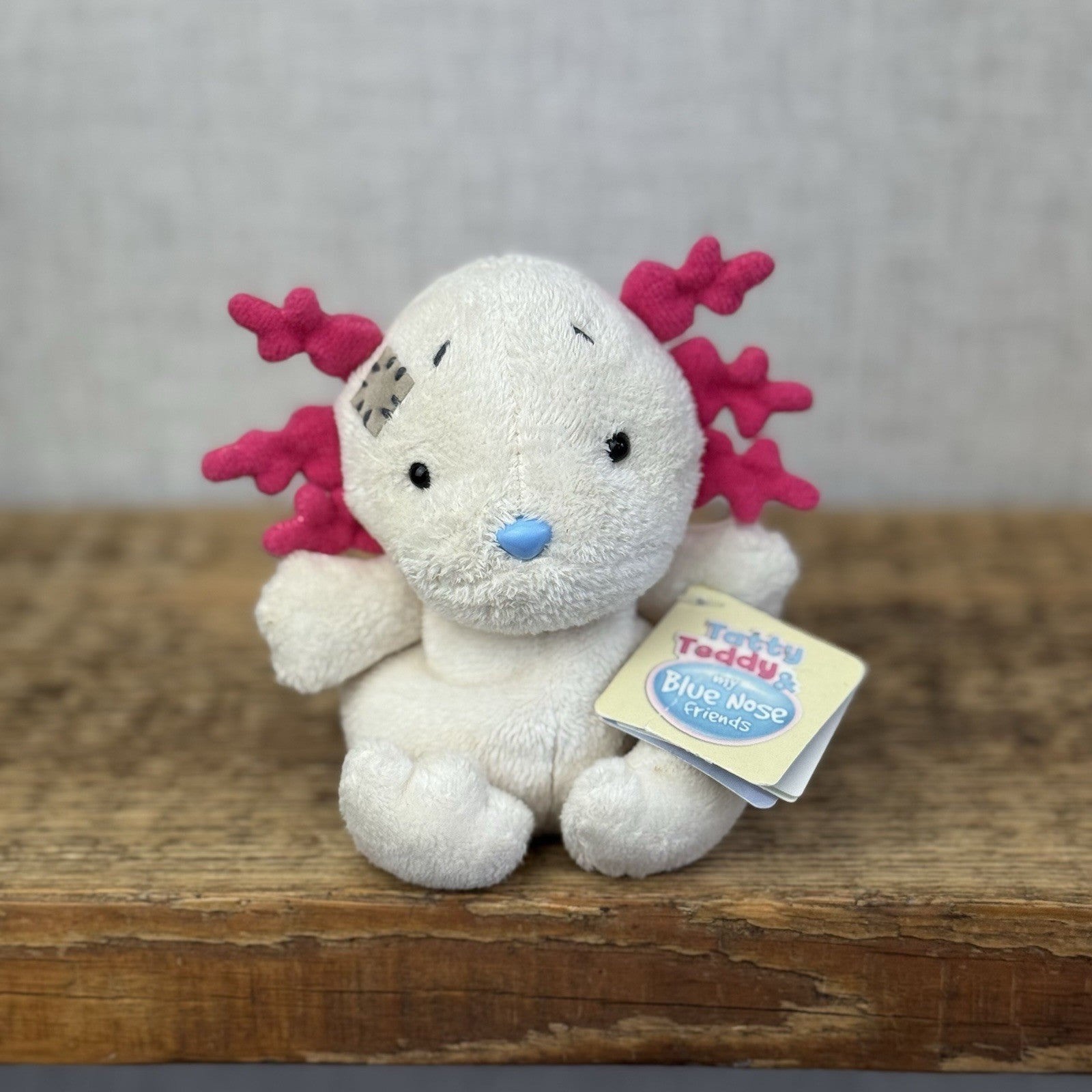 Blue Nose Friends Eduado The Axolotl White/pink Rare Collectible (imperfect Tag)