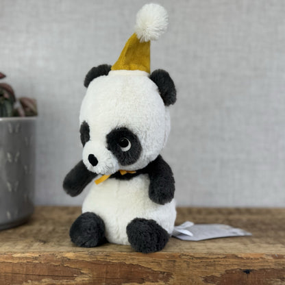 Jellycat Jollipop Panda - Small Panda Party Hat Soft Toy Beanie Retire 8" (#2)