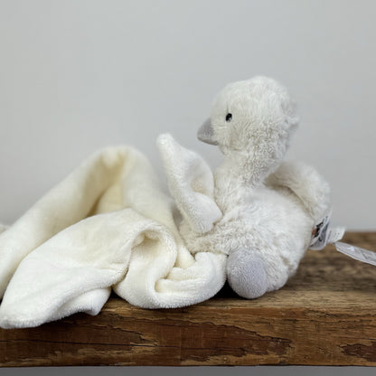 Jellycat Syllabub Swan Soother - White/Cream Swan Comfort Blanket 