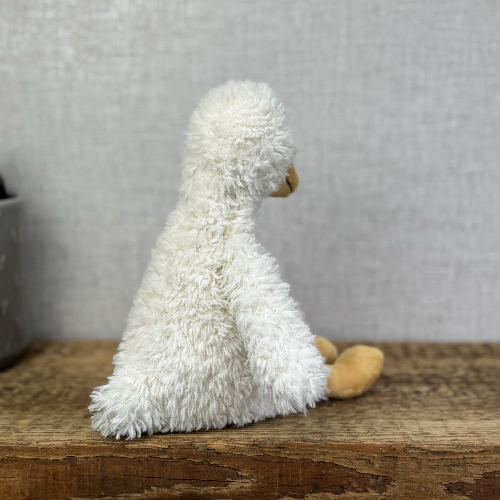 Jellycat James Goose Small - Small Cream Fluffy Goose Soft Toy Beanie 10”