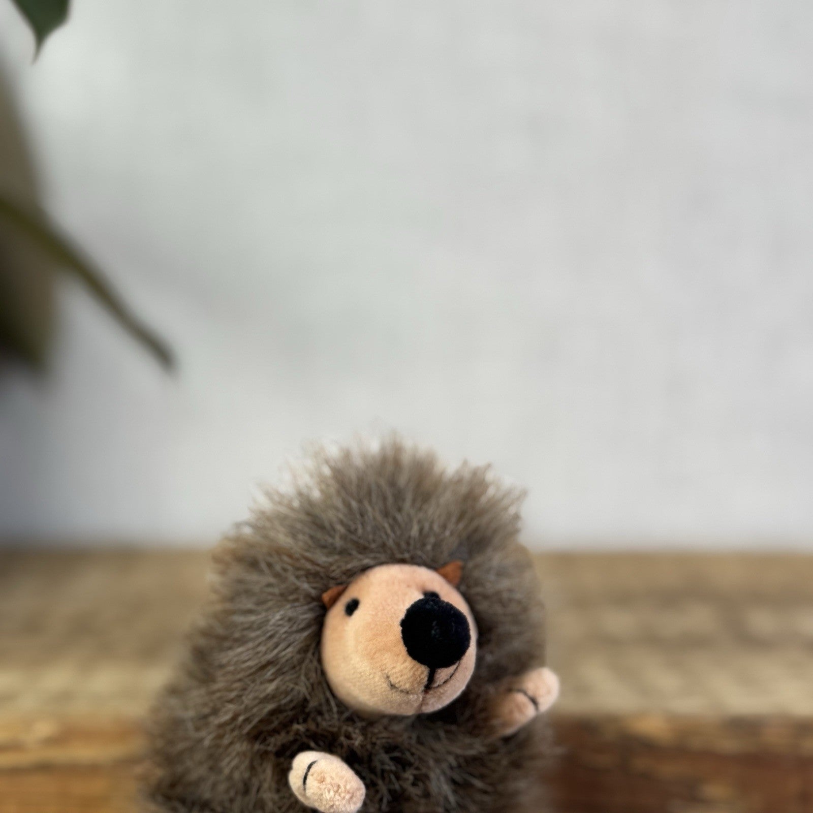 Jellycat Baby Puffball Hedgehog - Small Fluffy Brown Beanie Vintage With Tag 3”