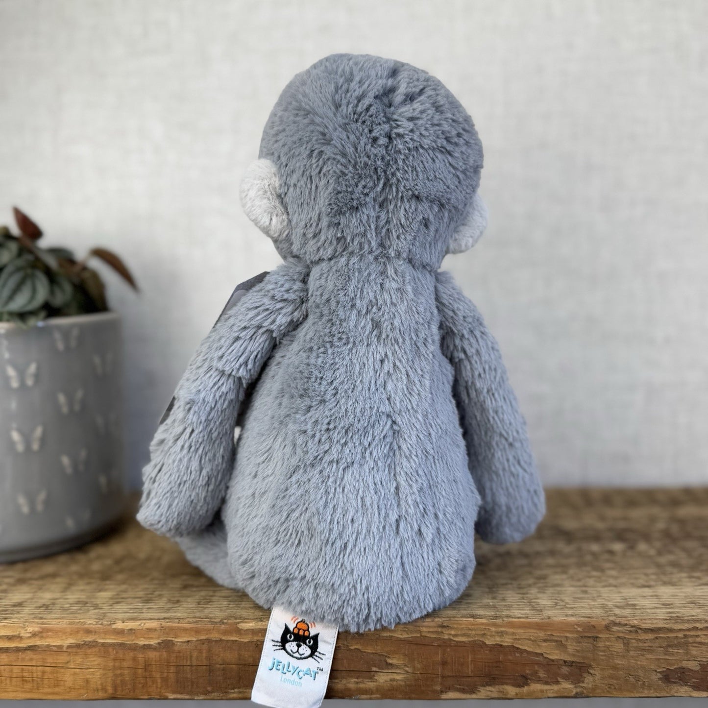 Jellycat Medium Bashful Gorilla - Light Grey Version Old Style Gorrilla 12” (#2)