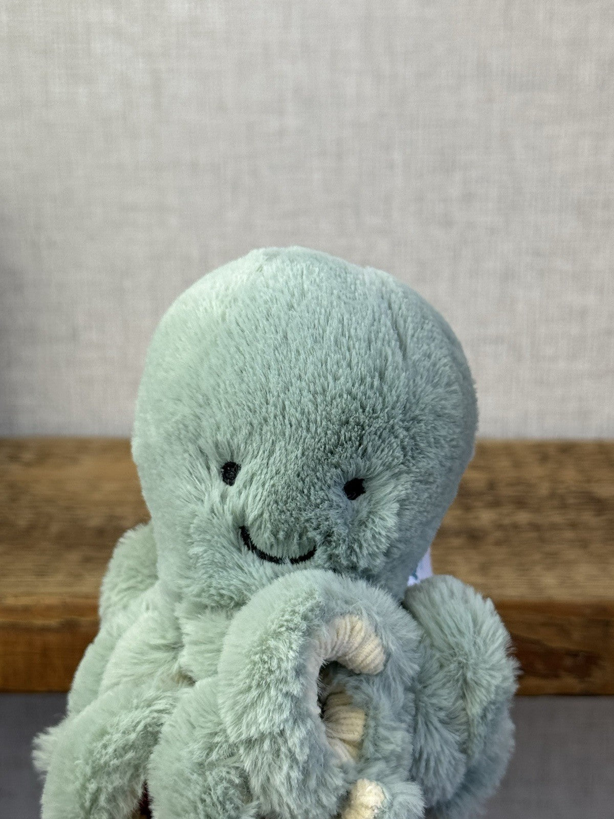 Jellycat Baby Odyssey Octopus - Mini Green Sea Creature Beanie Retired 5"