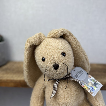 Mamas And Papas Vintage Bramwell Bunny Soft Toy Large 17 Beige Fleece Bunny