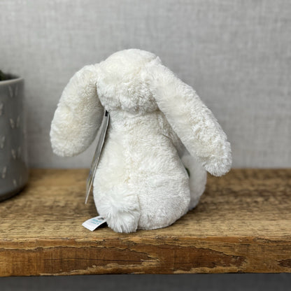 Jellycat Small Bashful Bunny Peony - Small Bunny With Pink Flower NWOT 8"