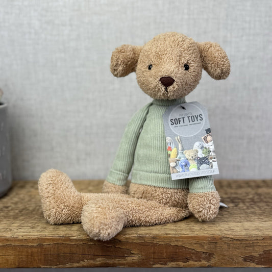 Jellycat Jumble Puppy - Dog Soft ToyPlush In Blue Jumper Retired Rare Beanie 12”