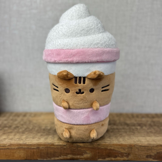 Gund Pusheen Cat - Pusheen Iced Coffee Soft Toy Collectible 10"
