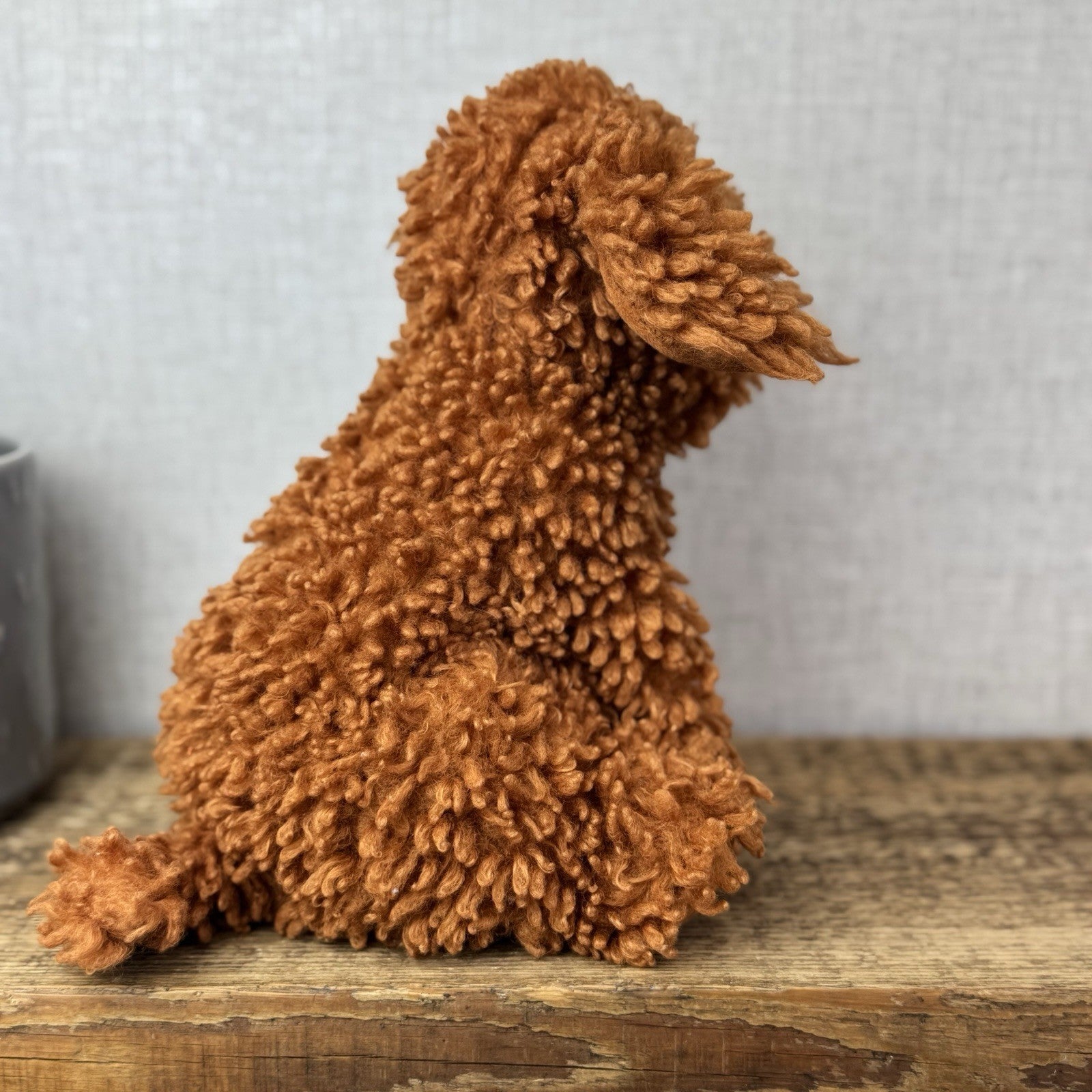Jellycat Cooper Doodle Dog - Bronze Curly Haired Poodle Dog Beanie 10"