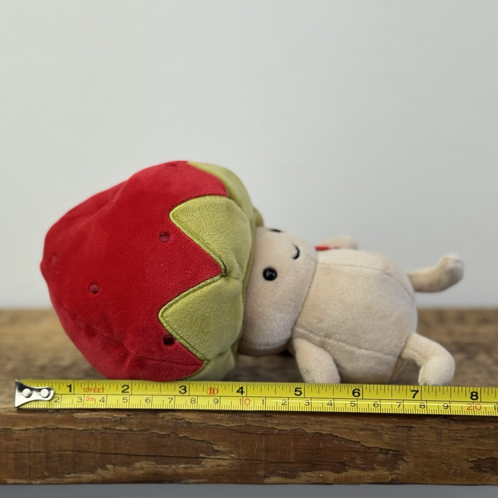 Jellycat Straw-Beret Sallie Red Mushroom Jellycat Plush Cute Kawaii Small 8”
