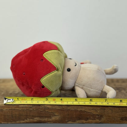 Jellycat Straw-Beret Sallie Red Mushroom Jellycat Plush Cute Kawaii Small 8”