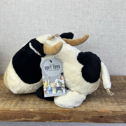 Jellycat Scallywag Cow - Large Head Cow Soft Toy Vintage Retired Quirky 10"