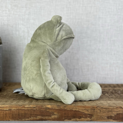 Jellycat Heritage Collection Medium Fergus Frog - Suede Green Floppy Frog 12"