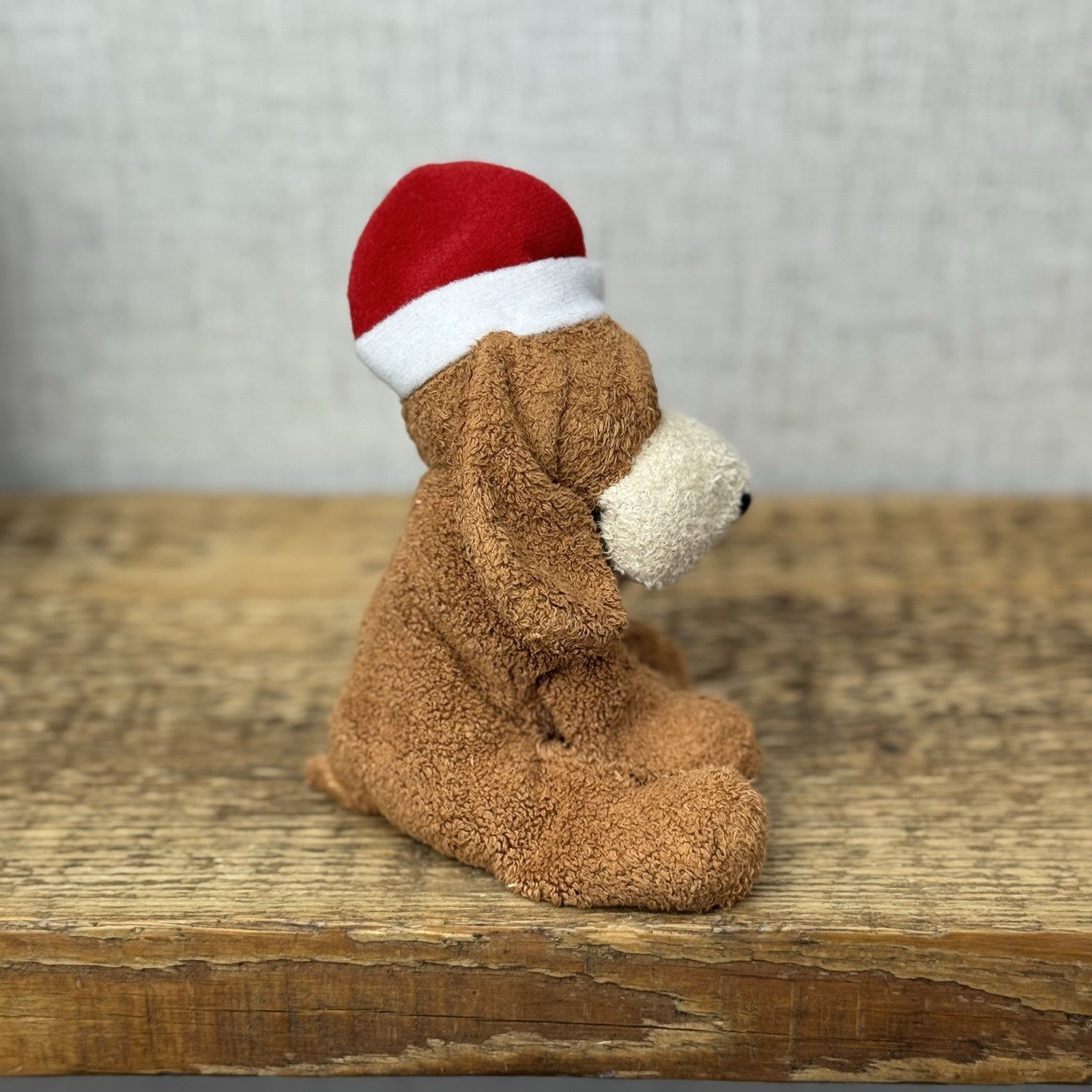 Russ Berrie Luv Pets Christmas Pup - Soft Toy With Christmas Hat Festive Beanie