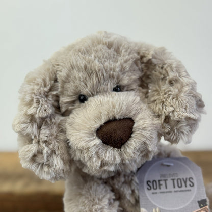 Jellycat Riley Fuddlewuddle Puppy - Beige Medium White Company Exclusive Beige