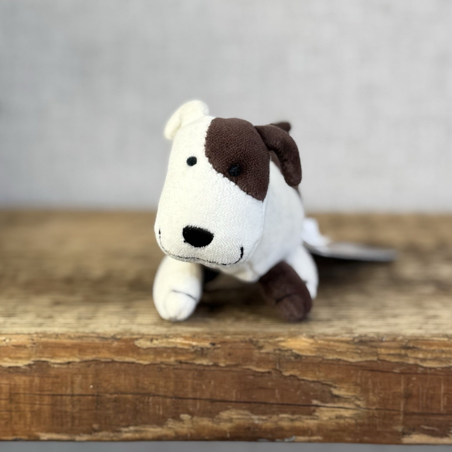 Jellycat Pocket Dog - Vintage Retired Tiny Suede Dog Puppy Mini Plush 4"