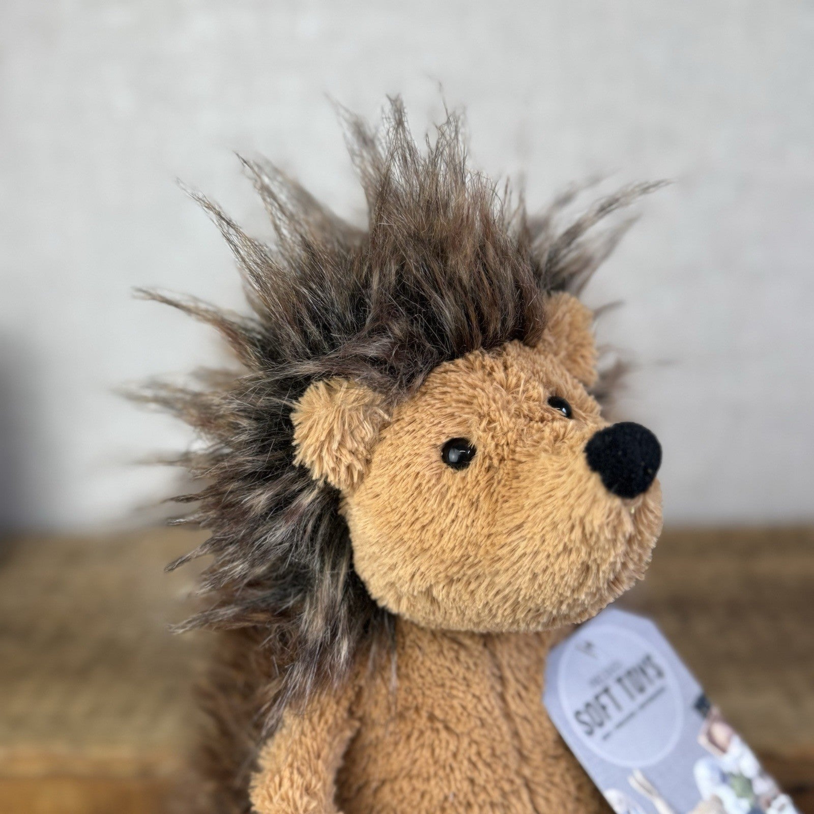 Jellycat Medium Bashful Spike Hedgehog - Fluffy Beanie Woodland Hedgehog 12”