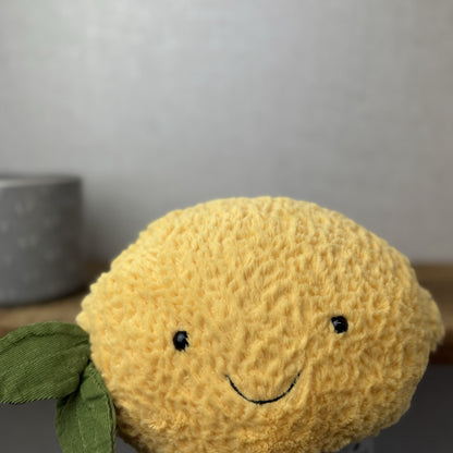Jellycat Amuseable Lemon - Large Lemon With Legs - Food Play Soft Toy 8"