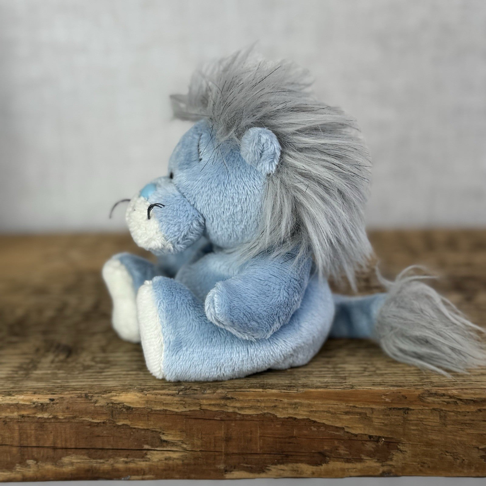 Blue Nose Friends Rocky #9 - Mini Blue Lion Soft Toy Retired Mini Beanbag 5”