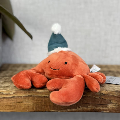 Jellycat Celebration Crustacean Crab Red Crab Soft Toy In Hat Cute Retired 5”
