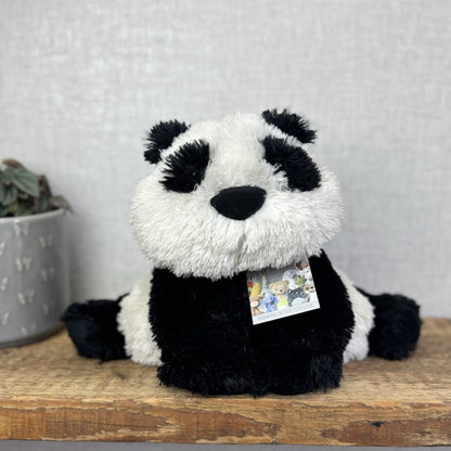 Jellycat Medium Truffles Panda Black White Soft Panda Cushion Vintage (#2)