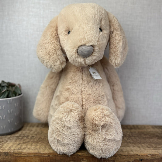 Jellycat Big Bashful Luxe Puppy Orlando - Large Beige Super Soft Puppy New Tags