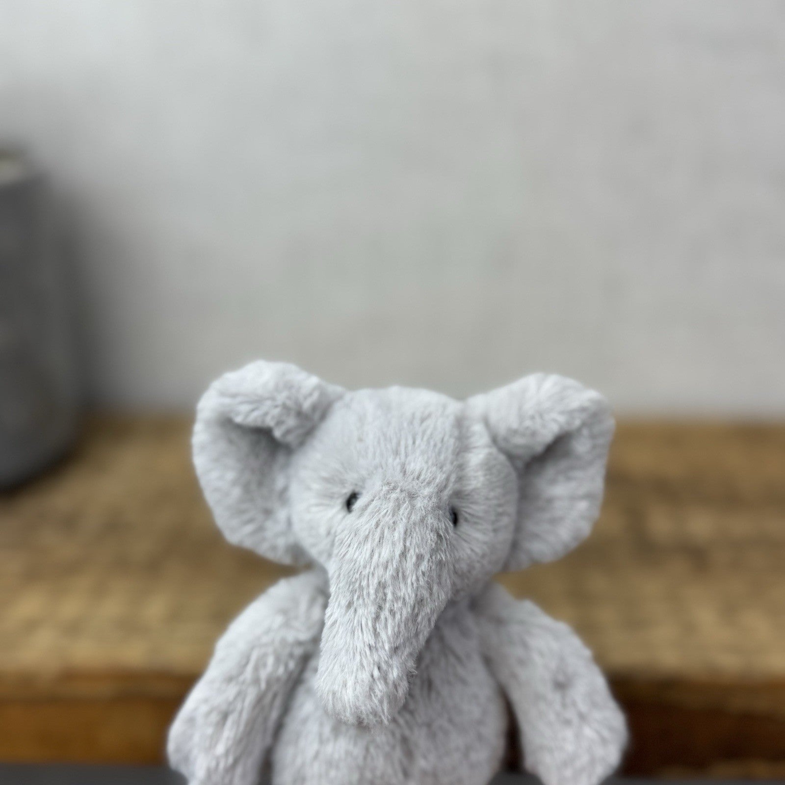 The Little White Company Tiny Bashful Grey Elephant - Mini Elephant (Jellycat) 