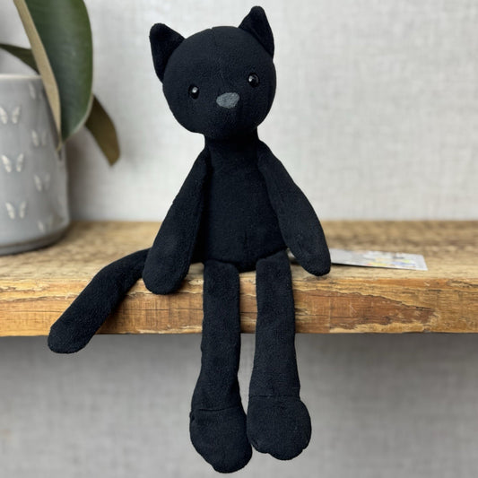 Jellycat Bewitching Cat Kitten Black Super Soft Toy Beanie Rare Black Cat 11"