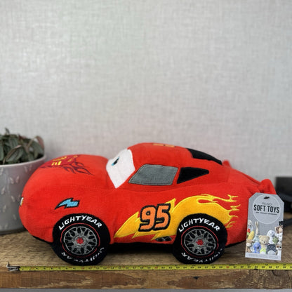 Disney Pixar Cars Lightening McQueen Plush Toy Pillow Soft Plush Cushion 15"