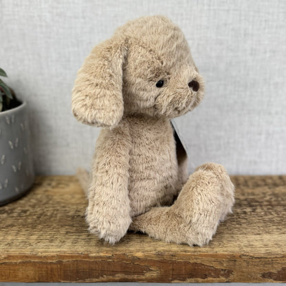 Jellycat Rolie Polie Puppy - Textured Beige Retired Puppy Soft Toy NWOT 12"
