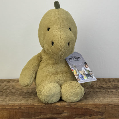 Jellycat Nimbus Dinosaur - Light Green Chunky Dino Plush Retired Rare Plush 10"
