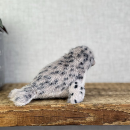 Jellycat Nauticool Spotty Seal - Mini Fluffy Grey Spotty Seal Beanie Plush Tags
