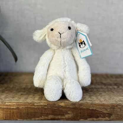Jellycat Small Bashful Lamb Soft Toy Sheep New With Tags Cream Beanie 8” Tags