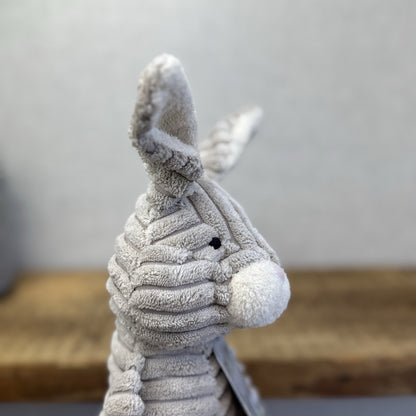 Jellycat Baby Cordy Roy Rabbit Hare - Grey Corduroy Soft Toy Retired Rare 12"