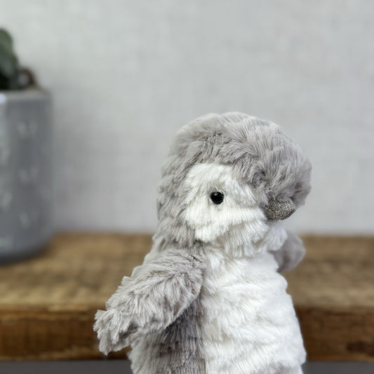 Jellycat Small Ditzi Penguin - Small Grey/Silver Beanie Penguin Plush 8"