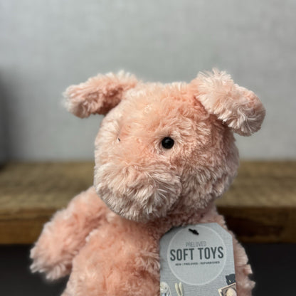 Jellycat Small Bartlesham Pig Teddy Pink Vintage Collectible Beanie Piglet 11”