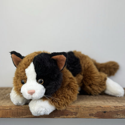 Vintage Dowman Soft Touch - Calico Cat Beanie Soft Toy, realistic ESSA