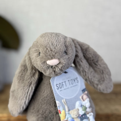 Jellycat Small Bashful Truffle Brown Bunny Rabbit Plush Soft Toy 8”