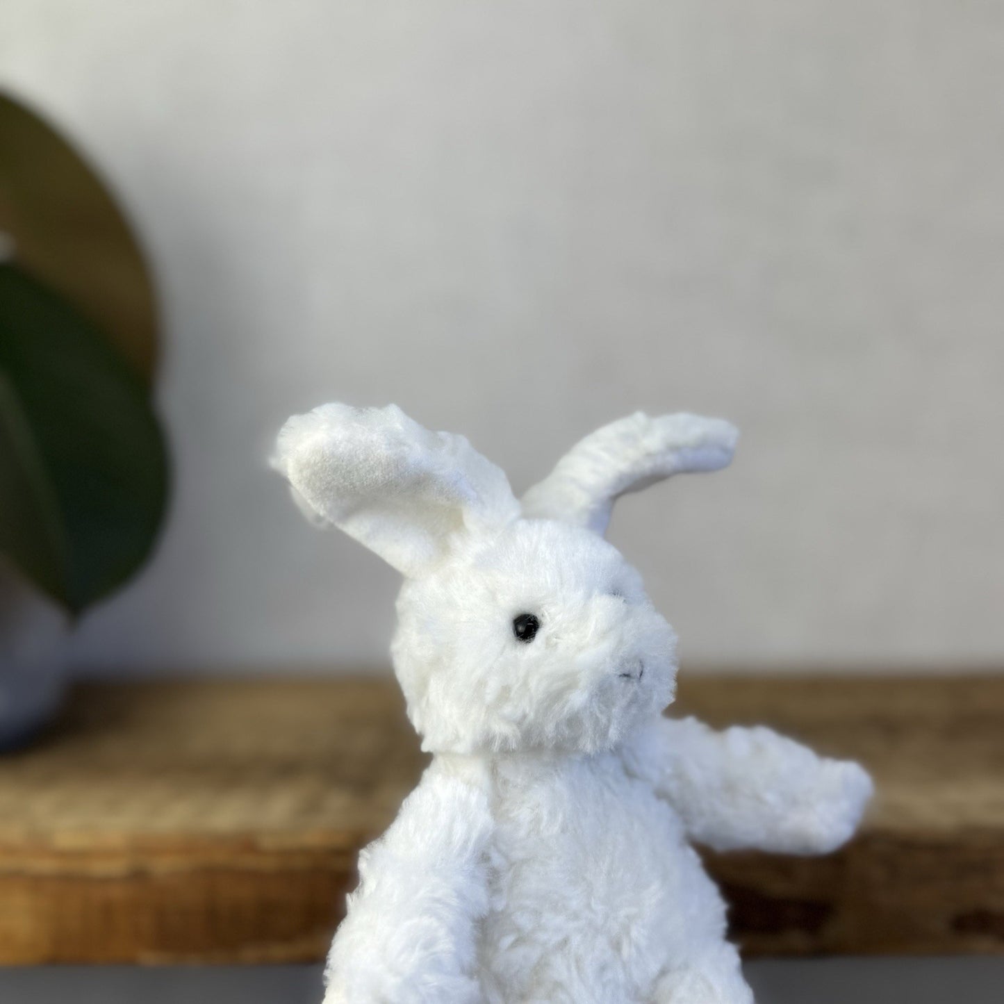 The Little White Company Tiny Bunny Tiny Pickles Bunny Rattle (Jellycat Collab)
