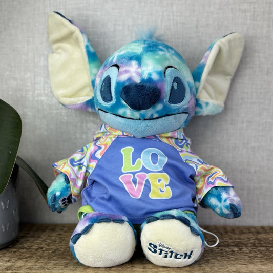 Build A Bear Disney Fun Florals Stitch - Floral Print Bab Stitch Plush Bear 17”