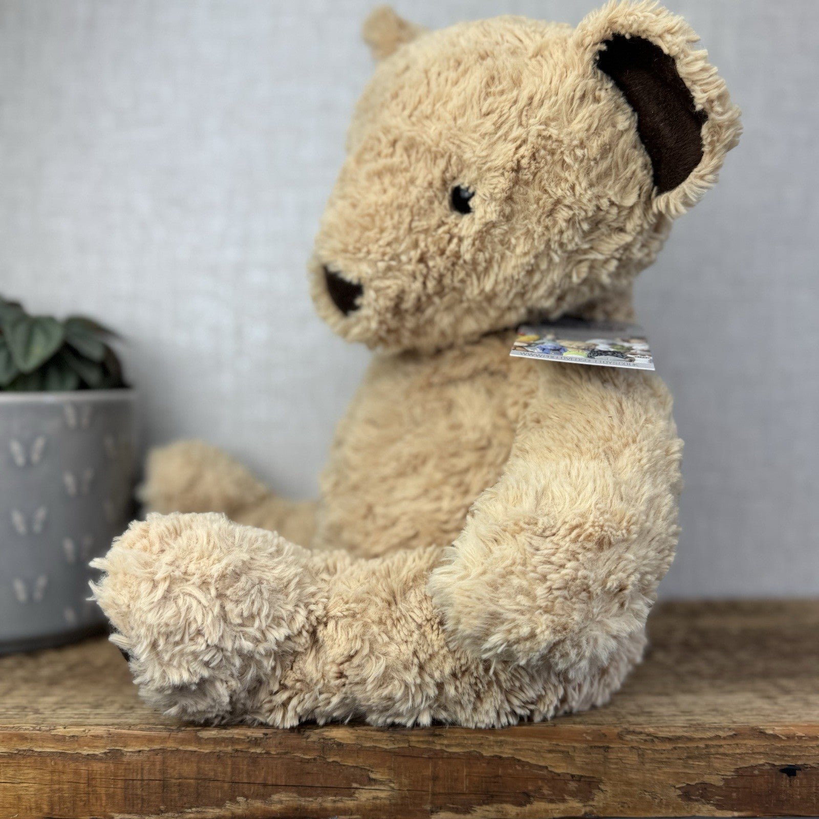 Jellycat Edward Bear Large - Big Light Brown Traditional Beige Bear Rare 17”