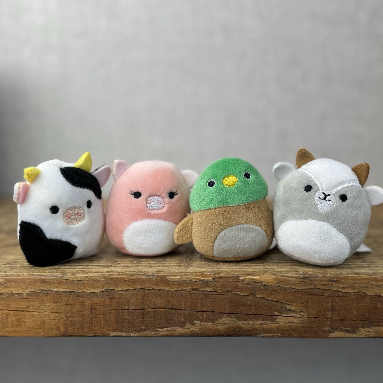 Squishmallow Squishville - Farm Squad (Goat,Pig,Cow&Duck) Bundle Mini 
