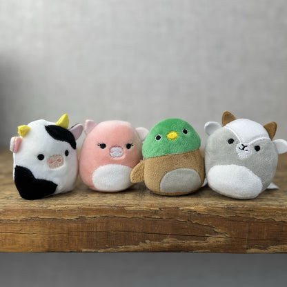 Squishmallow Squishville - Farm Squad (Goat,Pig,Cow&Duck) Bundle Mini 