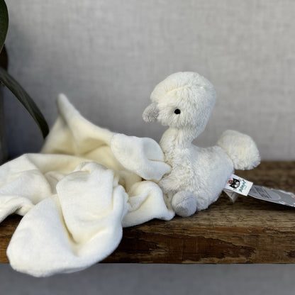 Jellycat Syllabub Swan Soother - Cream/shite Swan Comfort Blanket Snuggle NWOT